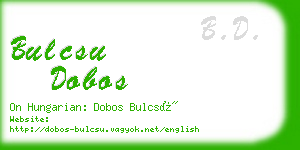 bulcsu dobos business card